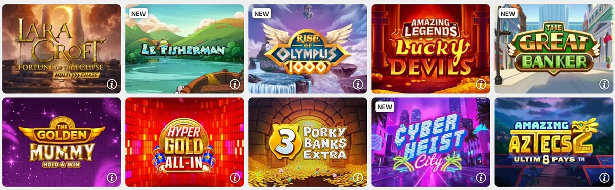 Betway Casino top slots